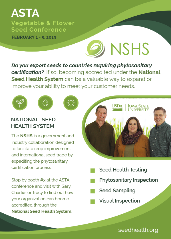 NSHS at the ASTA Vegetable & Flower Seed Conference-2019!